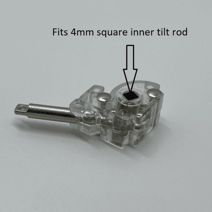 Tilter for 25mm Venetian with Metal Wand Shaft for Square Inner Rod (Pack of 1)